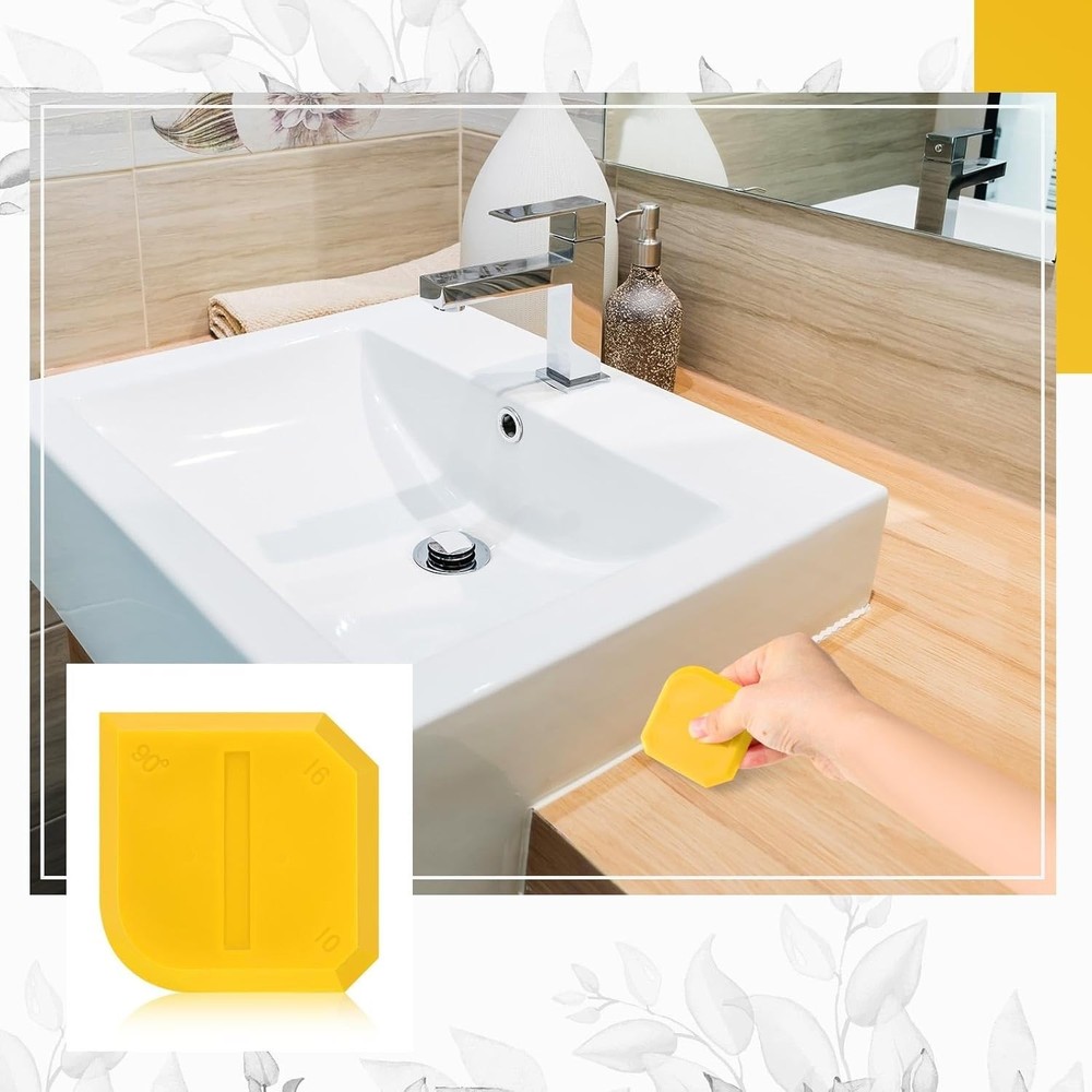 Versatile 4-Piece Silicone Caulking Tool Kit for Kitchen and Bathroom Sealing
