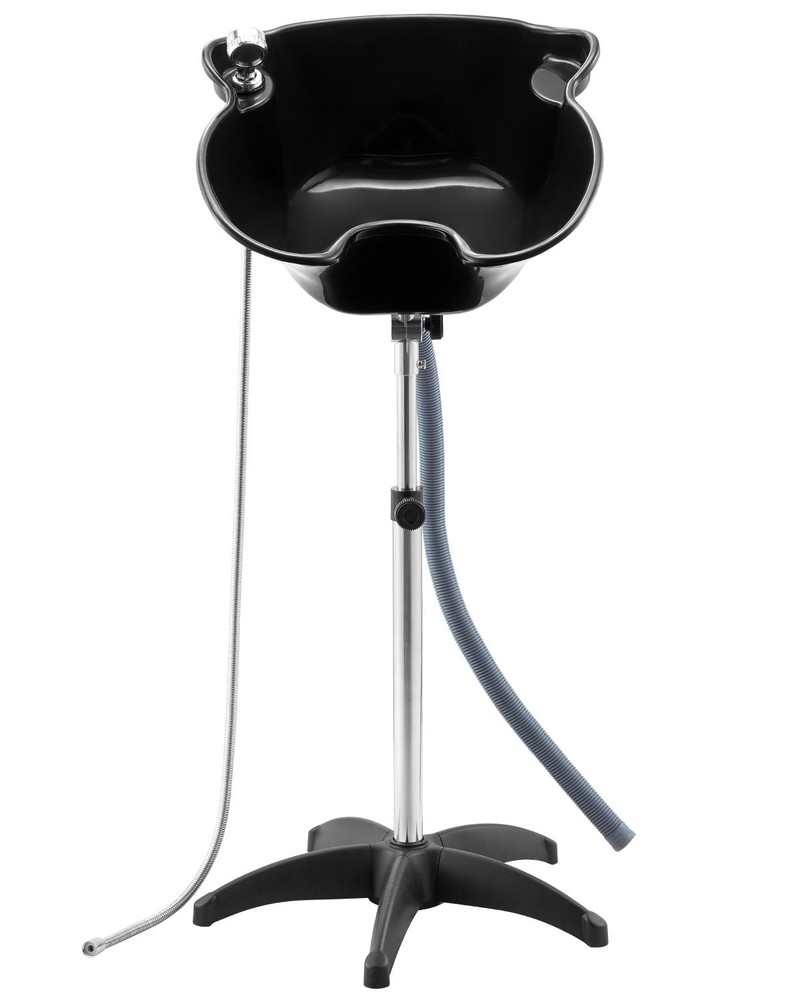 Portable Shampoo Bowl Deep Shampoo Sink Adjustable Height & Angle Includes