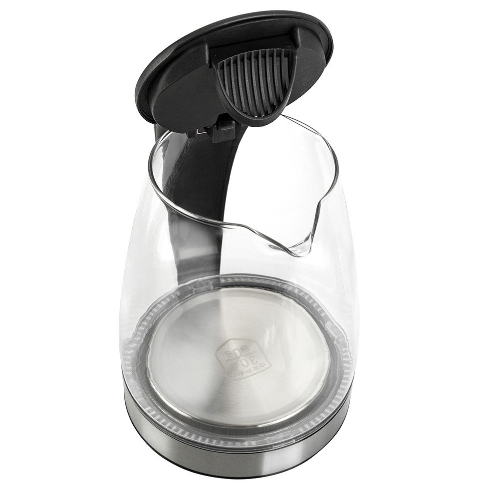 ZOKOP HD-1857-A 110V 1200W 1.8L Electric Glass Kettle US Plug