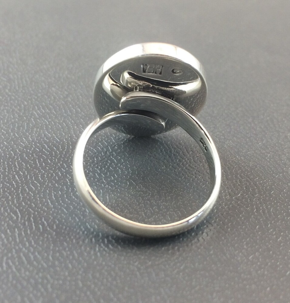 Sterling Silver Ring Blank 15 x 20 mm Oval Bezel Cabochon Adjustable Finding