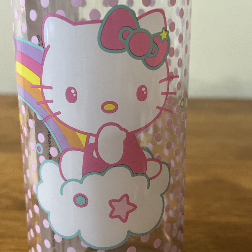 HELLO KITTY plastic Sports Bottle With Hinged Handle 28 Oz