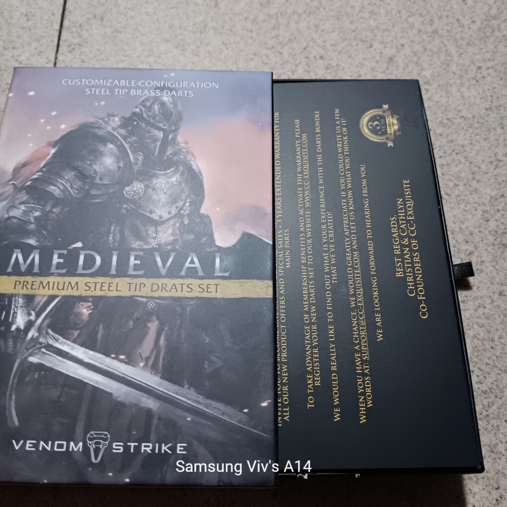 Premium Steel Tip DARTS Set MEDIEVAL