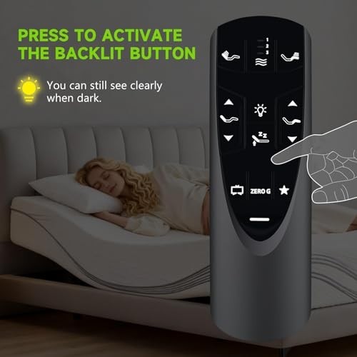 Replacement Remote Control for Tempurpedic Ergo Adjustable Bed Base RF358A RF502