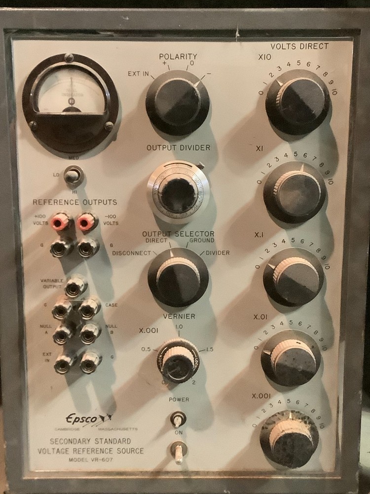 Epsco Secondry Standard Voltage Reference Source Model VR-607