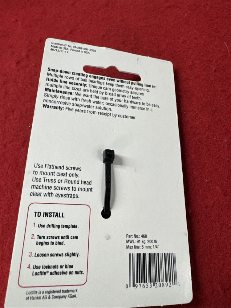 Harken Micro Cam-Matic Aluminum Cleat