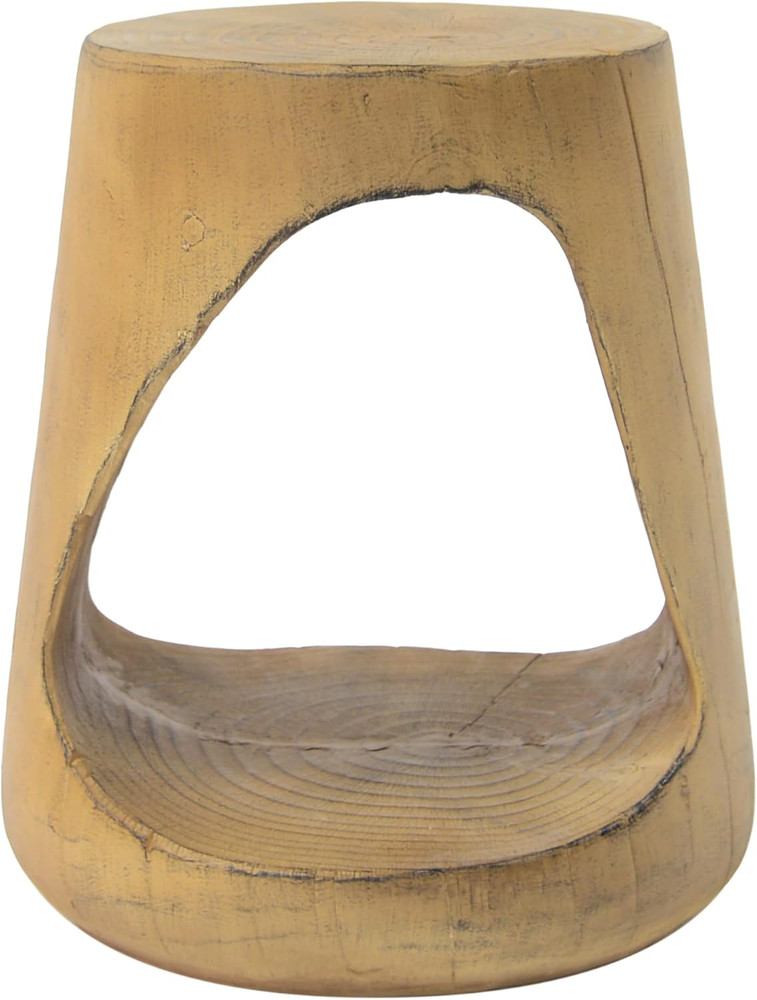Outdoor Side Table,Hollow Design End Table,Patio Garden Stool Table,Decorative A