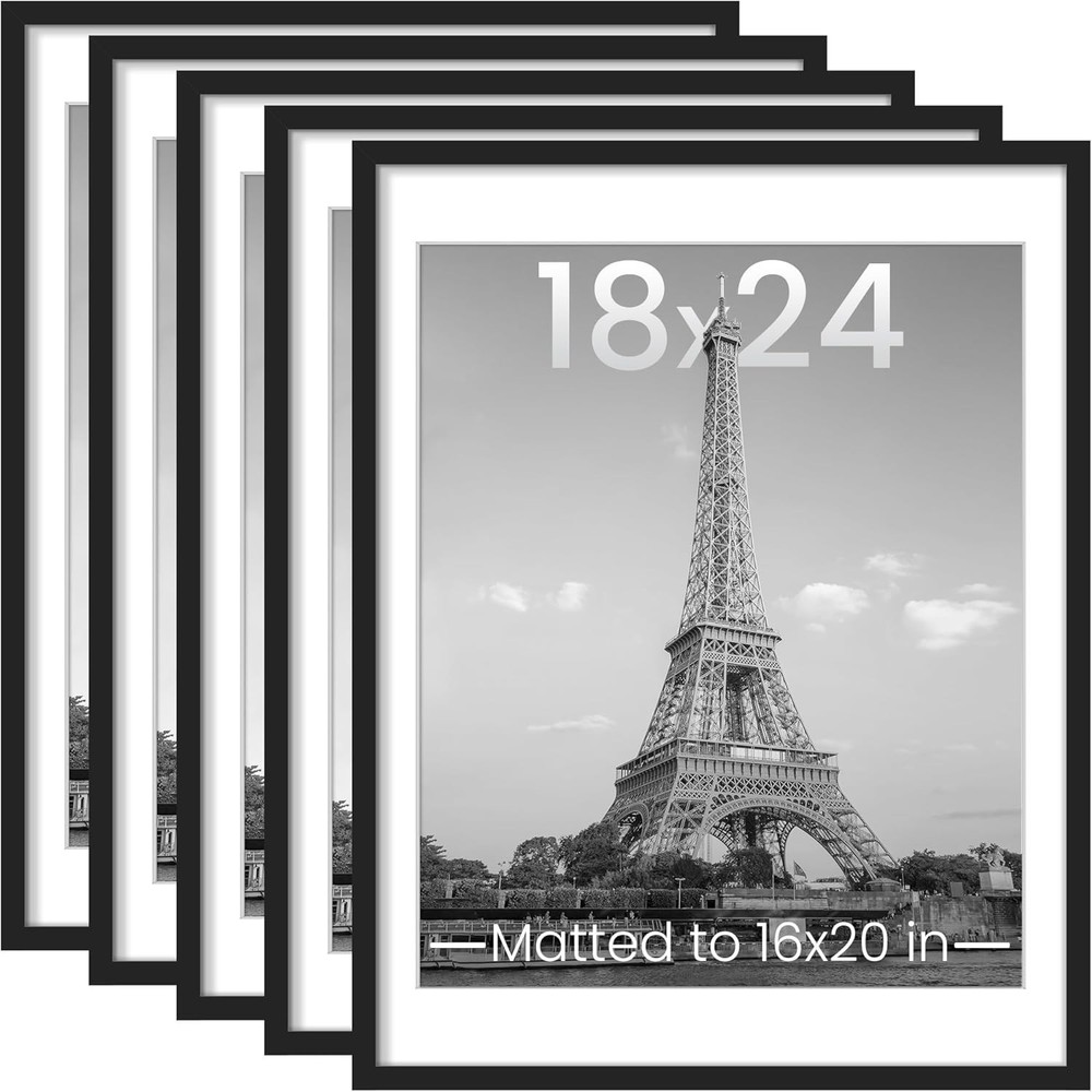 Versatile 18x24 Picture Frame Set - Collage Frames for Unforgettable Memories
