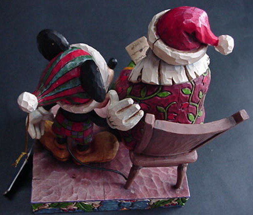 Jim Shore CHECKING IT TWICE Mickey Mouse Santa Figure