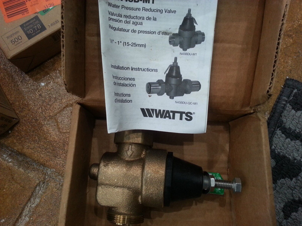 Watts 3/4 50psi Water Pressure Reducing Valve Lead (LFN45BM1-U)