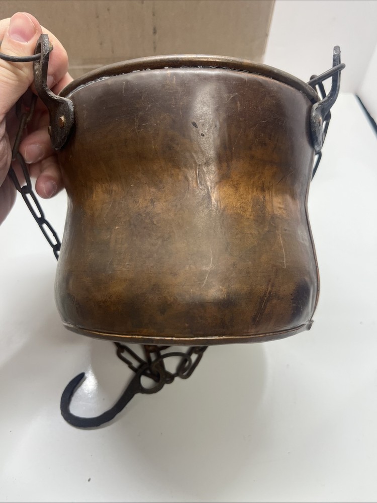 Antique Copper Hanging Pot