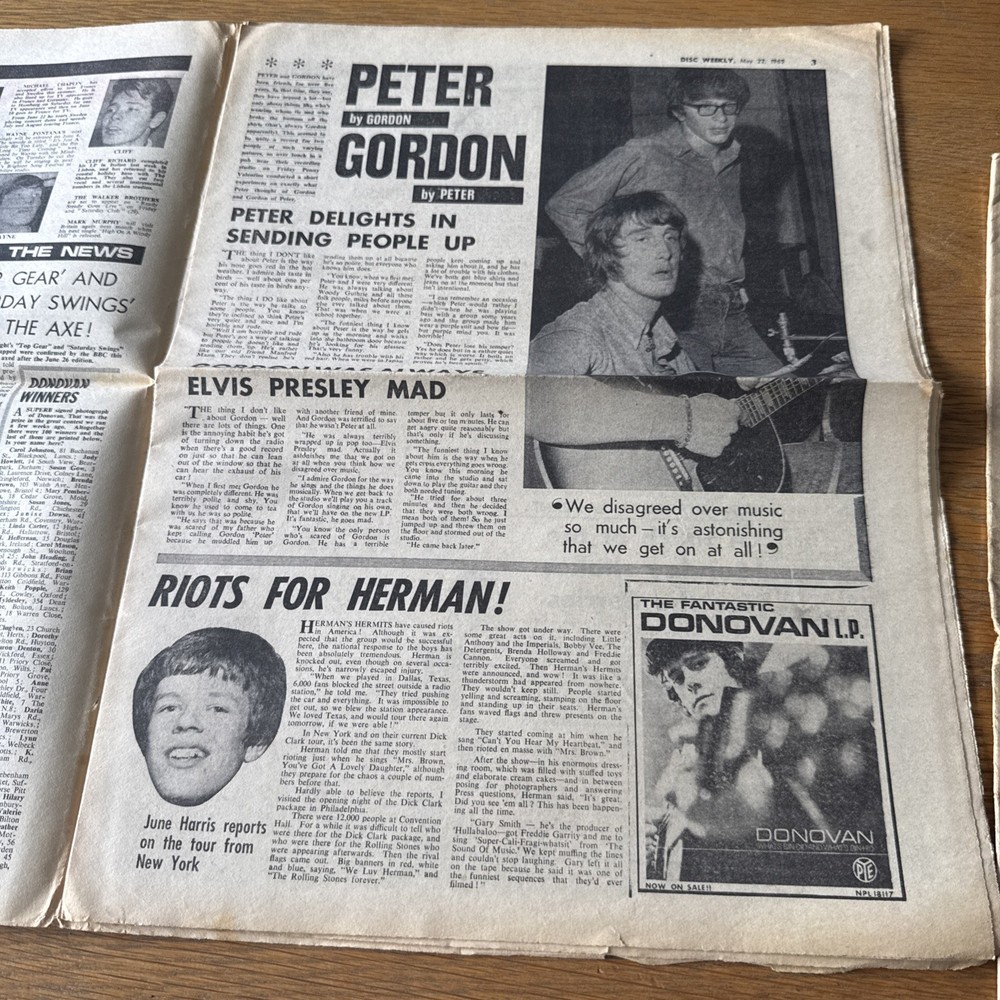 Disc Weekly Newspaper - May 22nd 1965 - EMI Front Cover