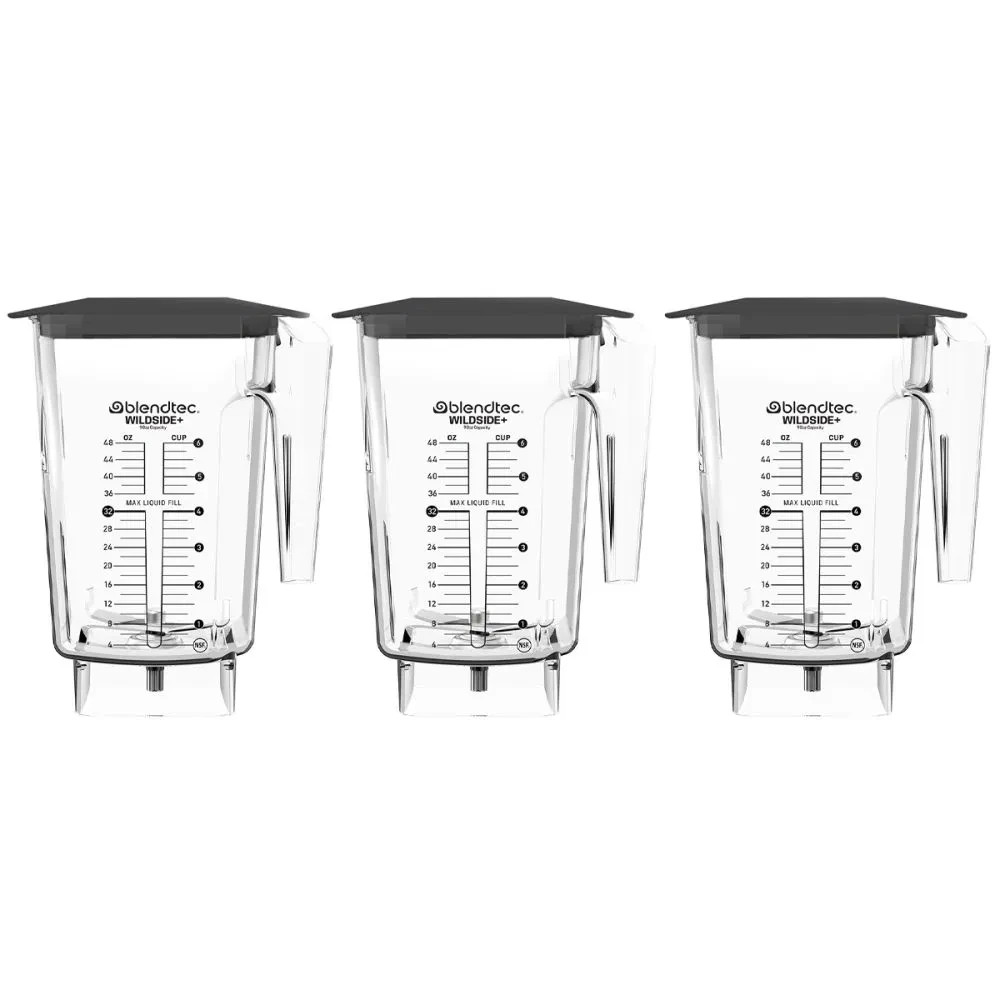 Blendtec Commercial Rapid Rinse Station + WildSide Jar 3-Pack