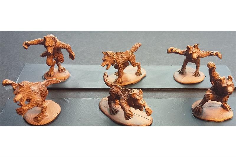 15mm Fantasy Undead Werewolf Pack (18 figures)