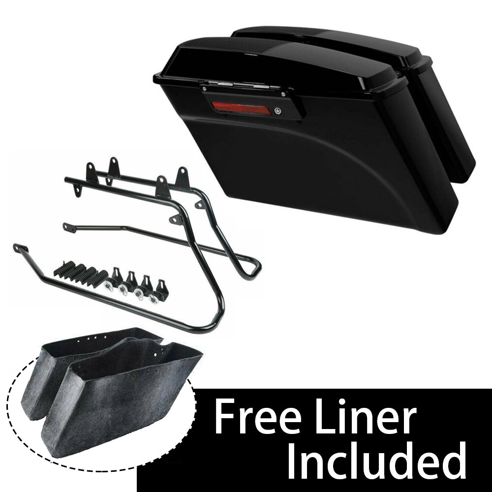 Hard Saddlebag Speaker Lid Conversion Bracket Fit For Harley Softail 1986-2017