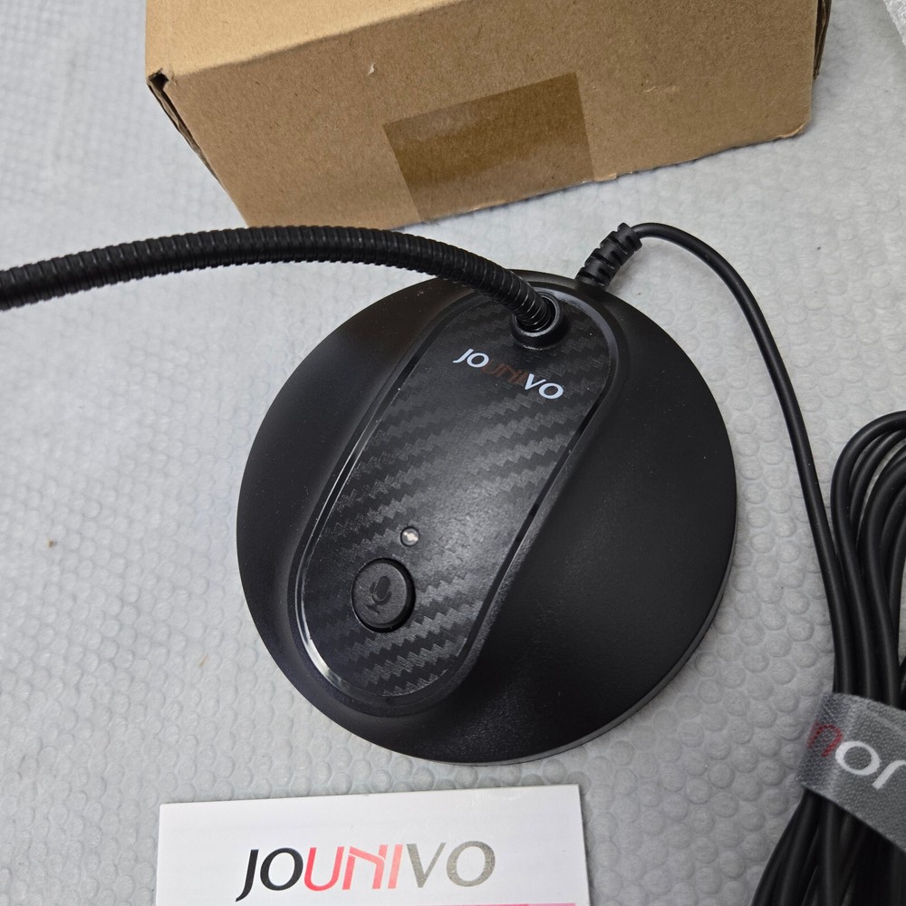 JOUNIVO USB Microphone, Computer PC Microphone with Mute Button Noise-Canceling