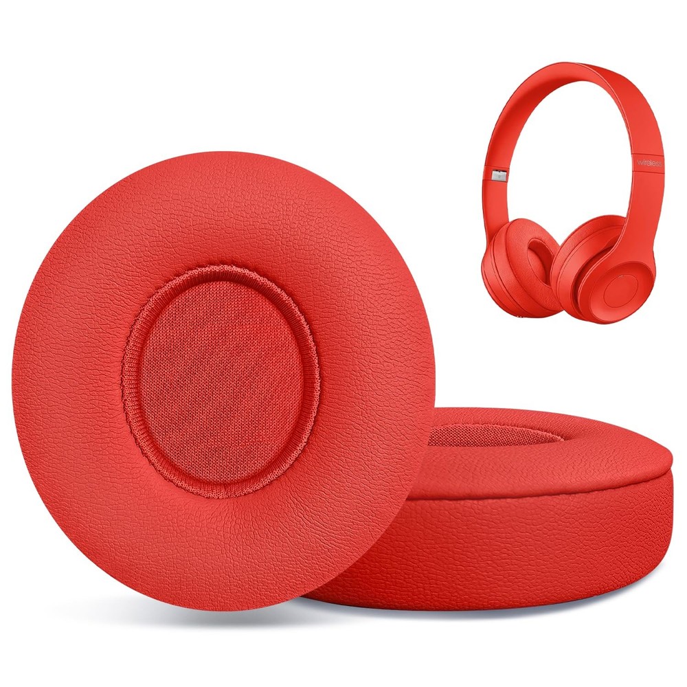 Replacement Ear Pads for Beats Solo 2 & 3 Wireless On-Ear Red