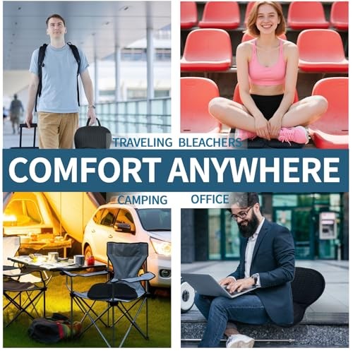 Portable 3D Breathable Seat Cushion – Foldable, Soft & Lightweight for