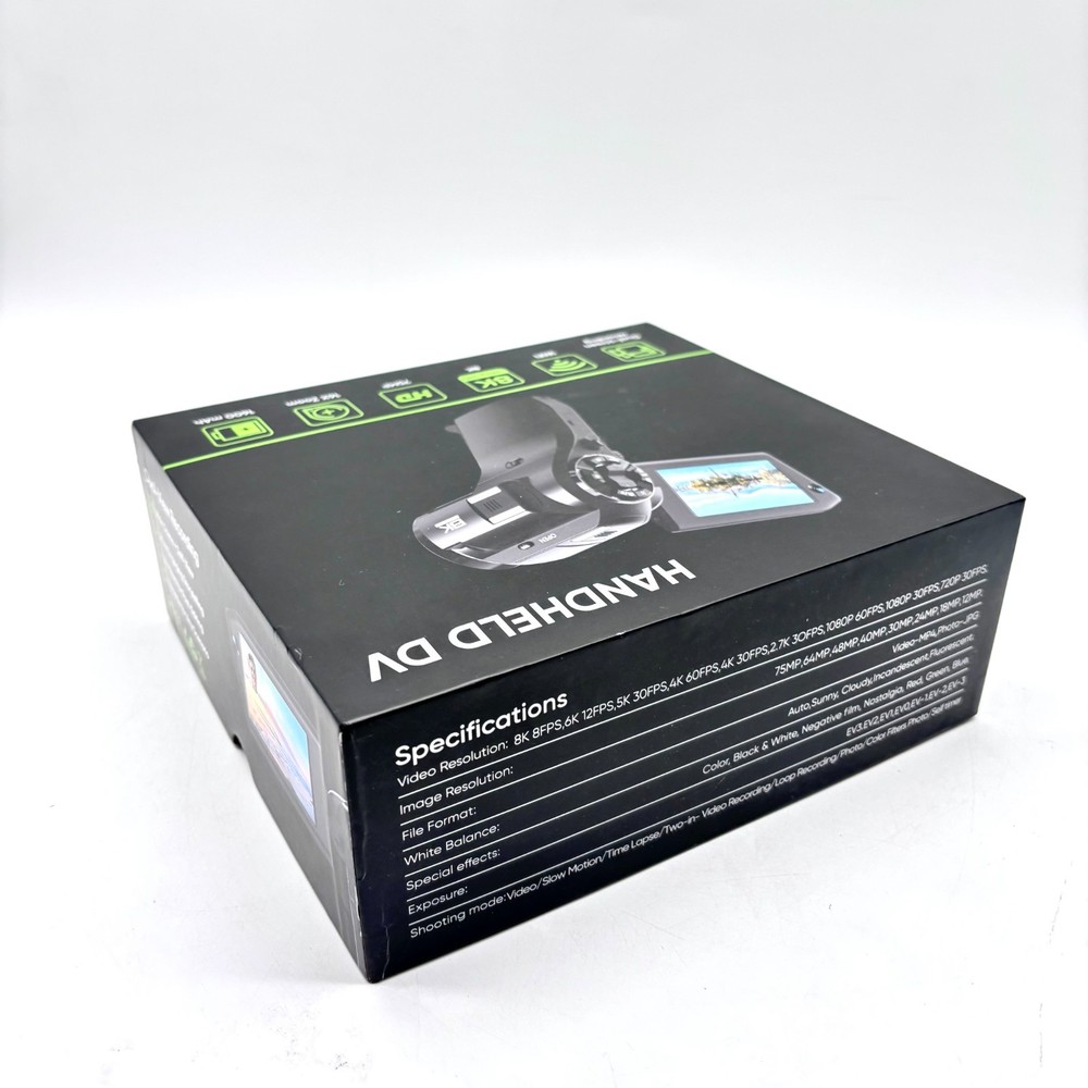 Handheld DV Dual Screen 75MP Recording Video Camera