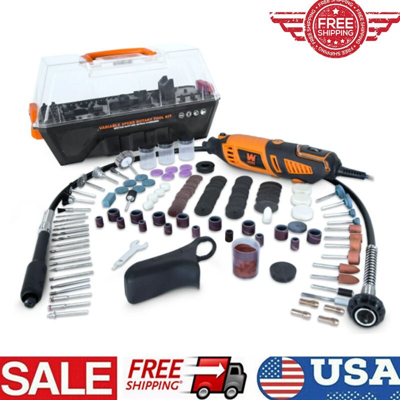 1.3-Amp Variable Speed Steady-Grip Rotary Tool with 190-Piece Accessory Kit