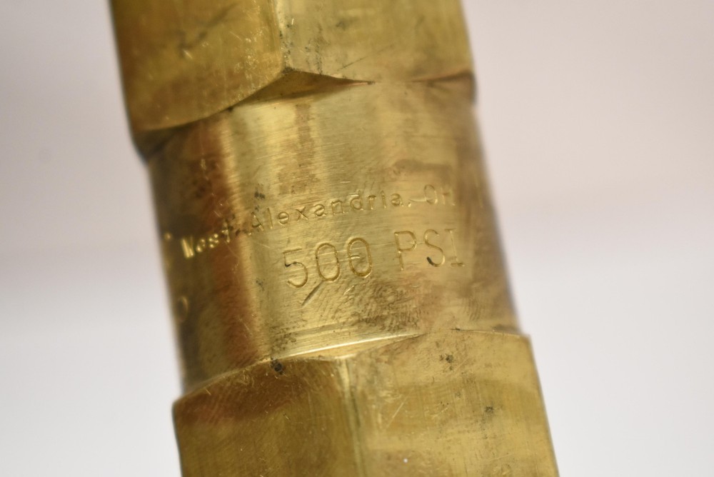 Rexarc Brass Inline Check Valve Male - Female Threaded Pipe Flow Adapter Fitting