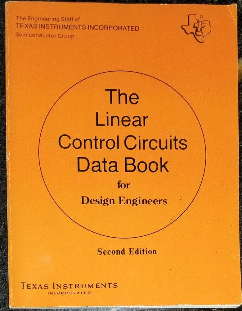 USED 1980 Texas Instruments Linear Control Circuits Data Book