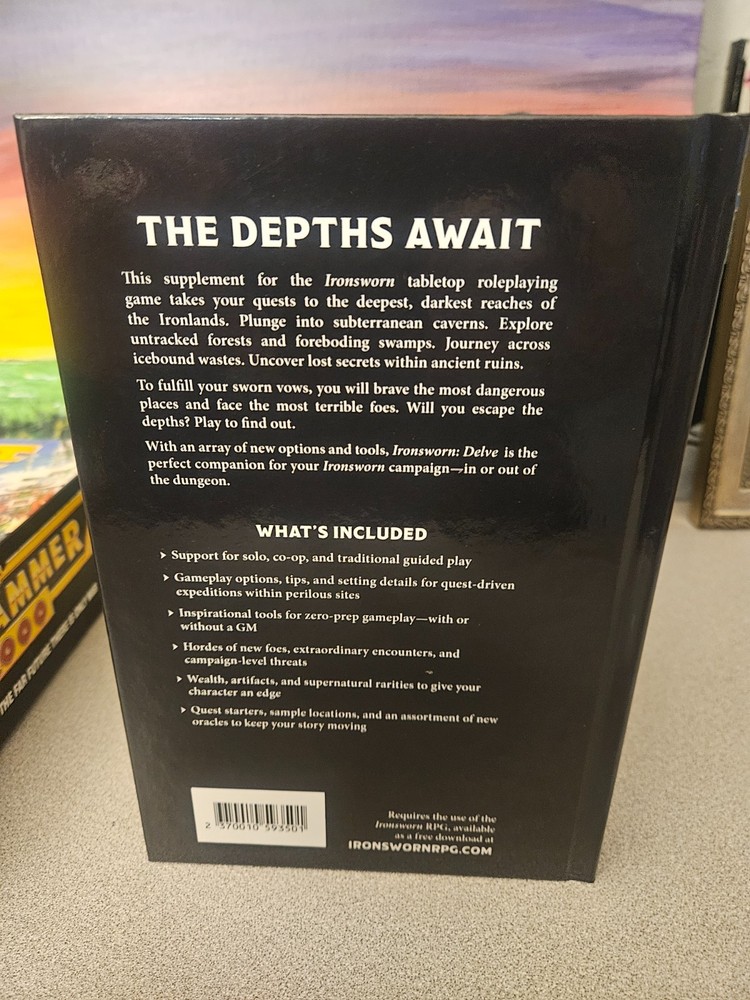 Ironsworn RPG Delve Expansion (Tomkin/Modiphius) New!