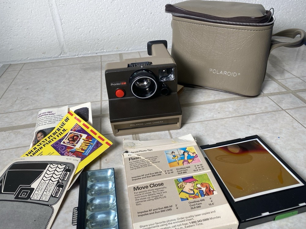 Polaroid Pronto! Land Camera SM Instant Camera UNTESTED