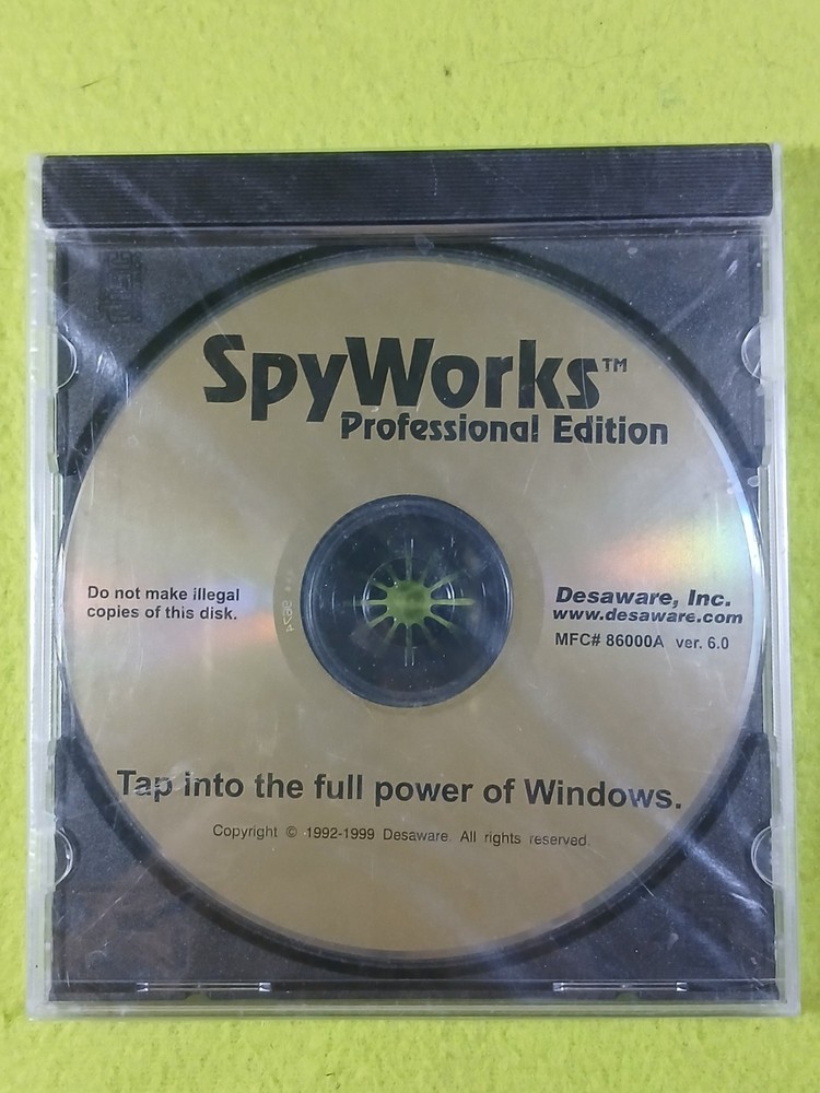 SpyWorks Professional Edition Ver.6.0 (PC, CD-ROM, 1999, Desaware)