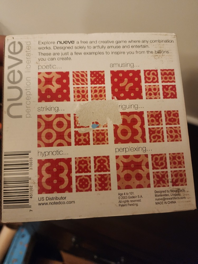 Nueve Perception Liberated Puzzle Game Brain Power Unleashed 68+ Billion Combos.