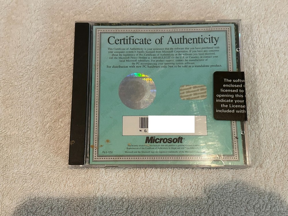 1993 Microsoft Golf PC Windows Compatible CD-ROM