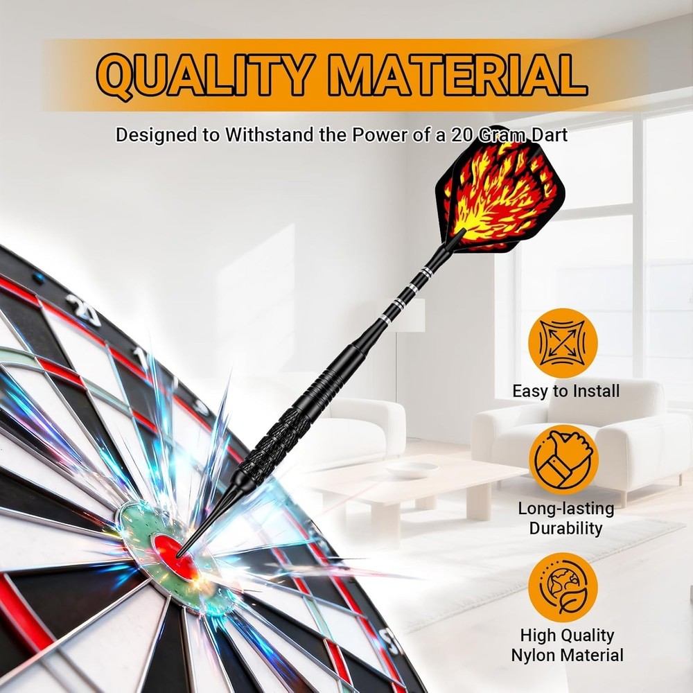 150-Pack Soft Tip Dart Points - 2BA Thread Accessories for All Players