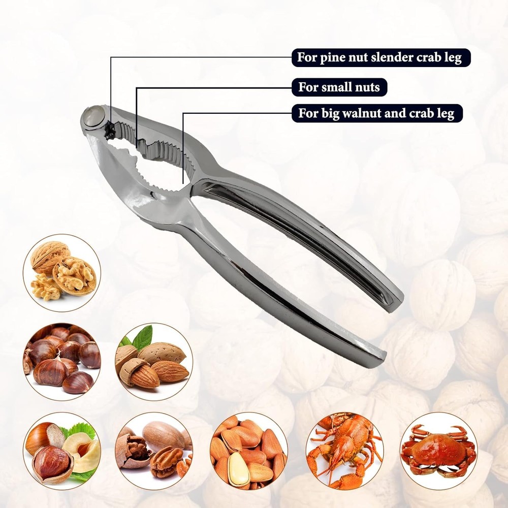 Nut Cracker Seafood Tool Walnut Cracker for All Nuts Heavy Duty Shell Cracker