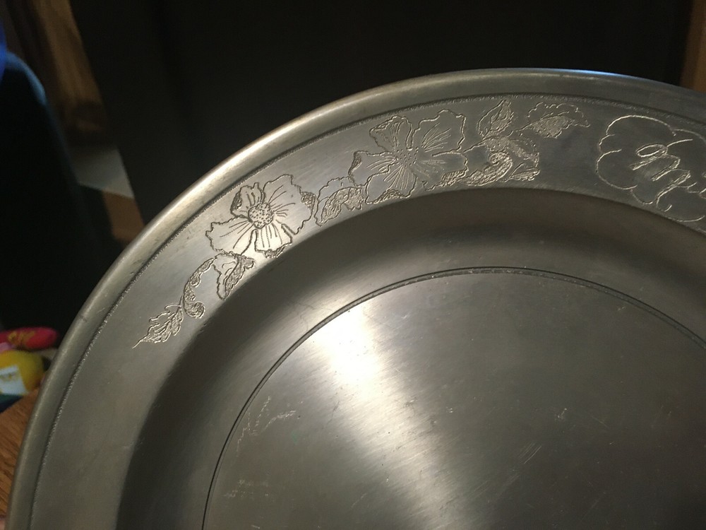 STEDE ENGRAVED PLATE 10" ENGRAVED BY DEA GOODWIN / WRONGWAY052