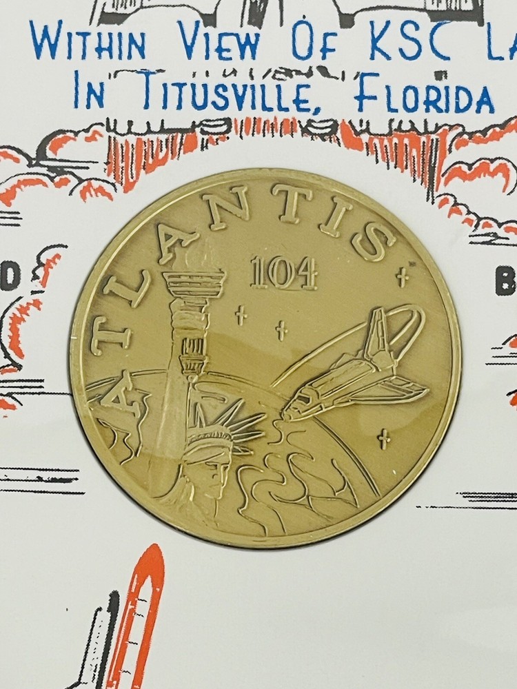 Nasa STS-132 Atlantis - Bronze Medallion Launched May 2010