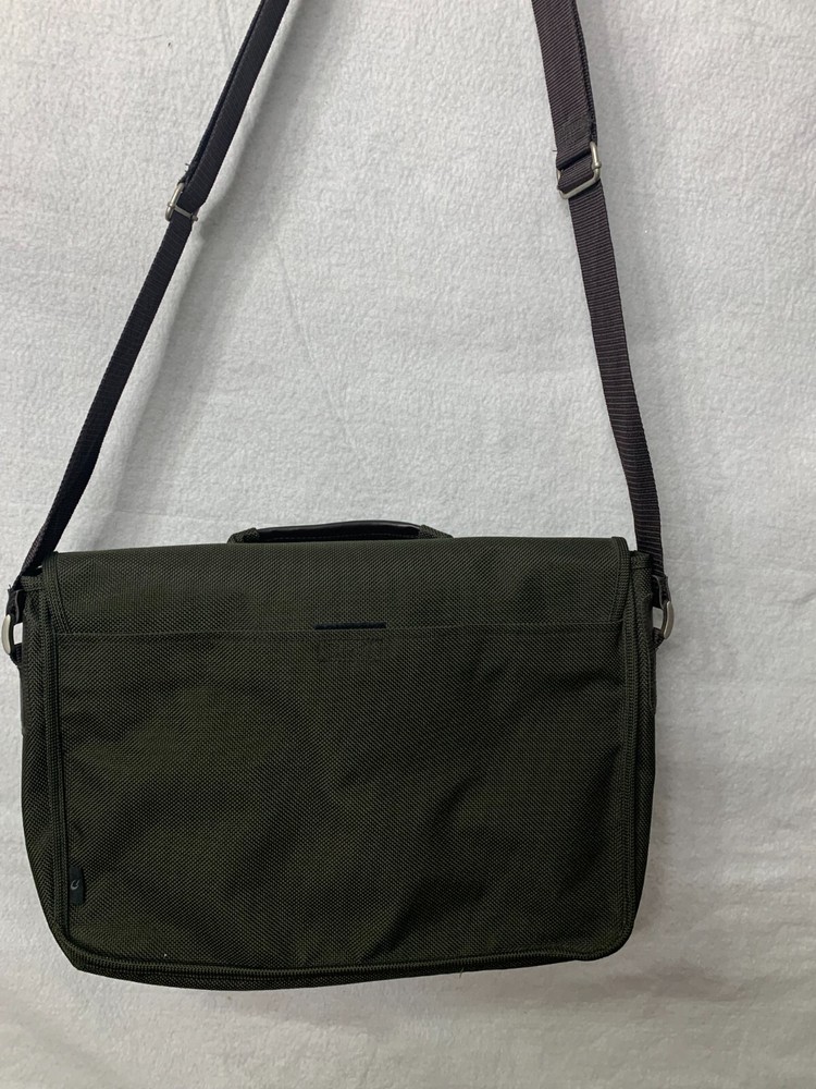 GEMLINE 2280 Computer Shoulder Messenger Olive Green Adjustable Strap