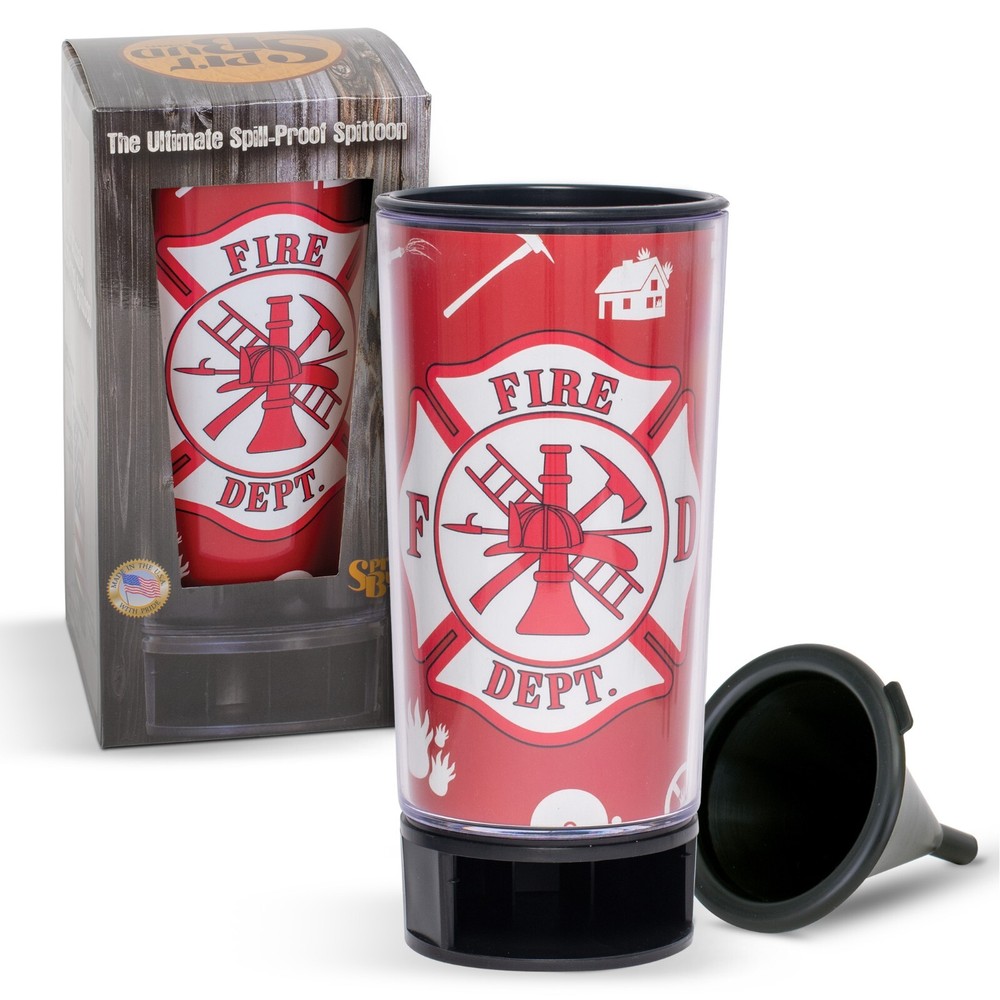 Spit Bud The Ultimate Spill Proof Portable Spittoon - Firefighter