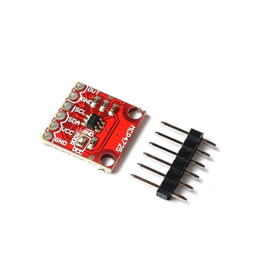 1PCS MCP4725 I2C DAC Breakout Module 12Bit Resolution Raspberry Pi Red