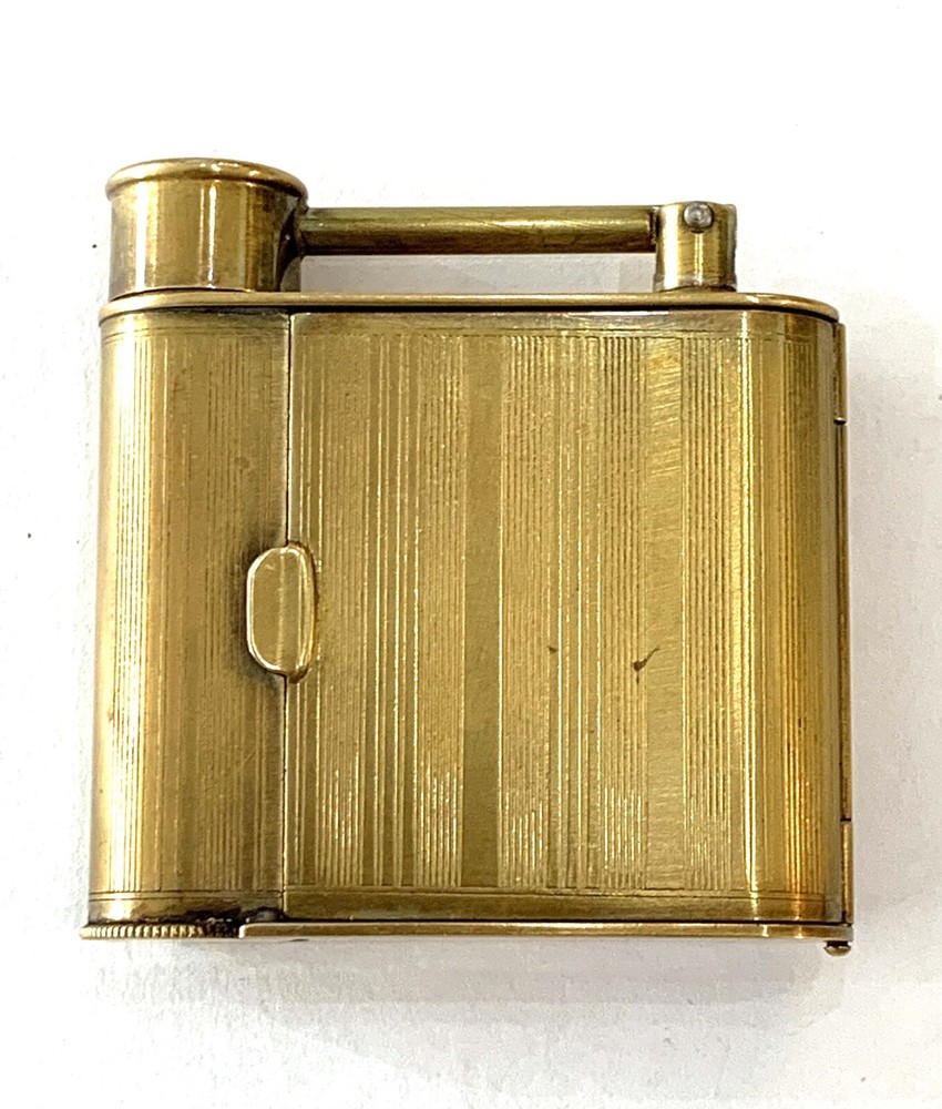VINTAGE ALFRED DUNHILL VANITY GOLD TONE COMPACT