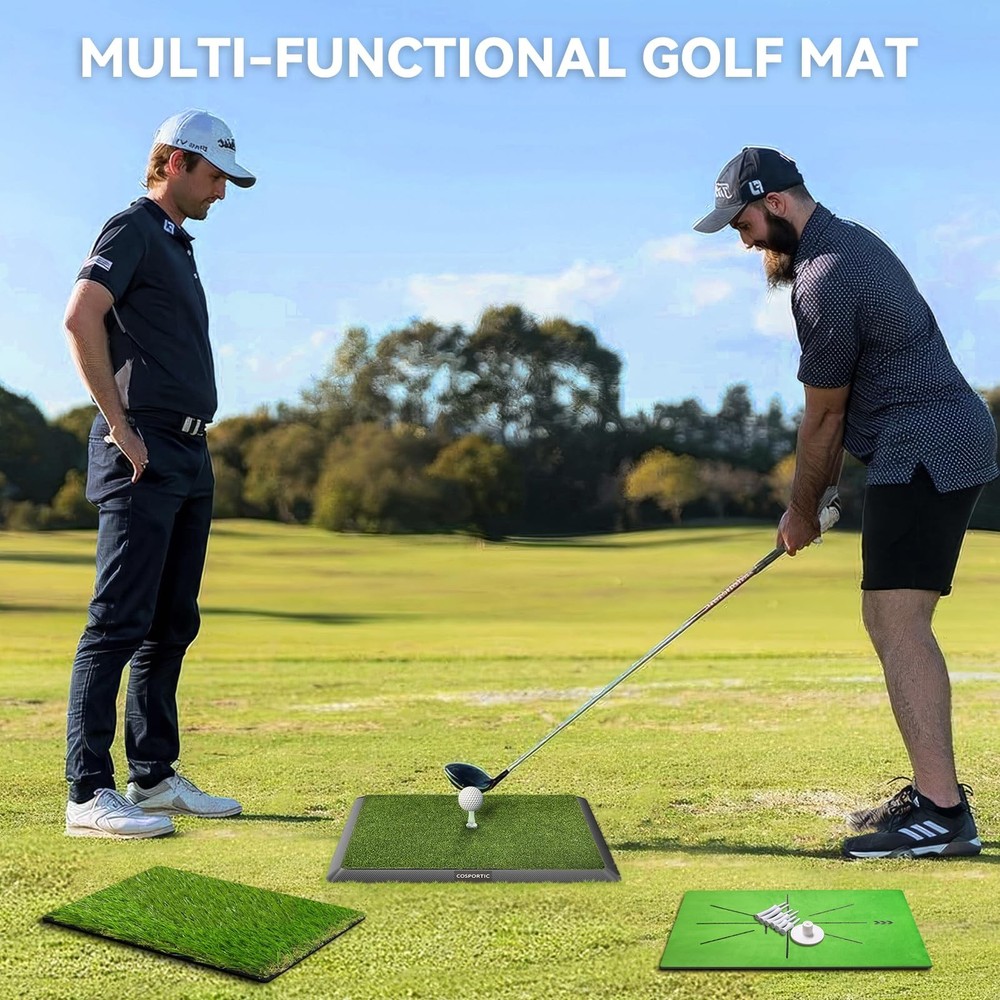 Golf Hitting Mat, Golf Training Mat for Swing Path Feedback Detection Batting...