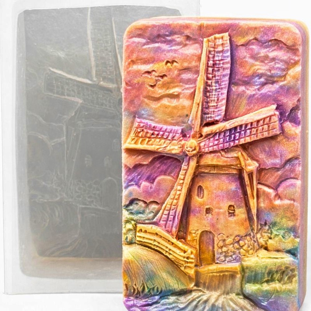 WINDMILL SILICONE MOLD  for soap making and other crafts