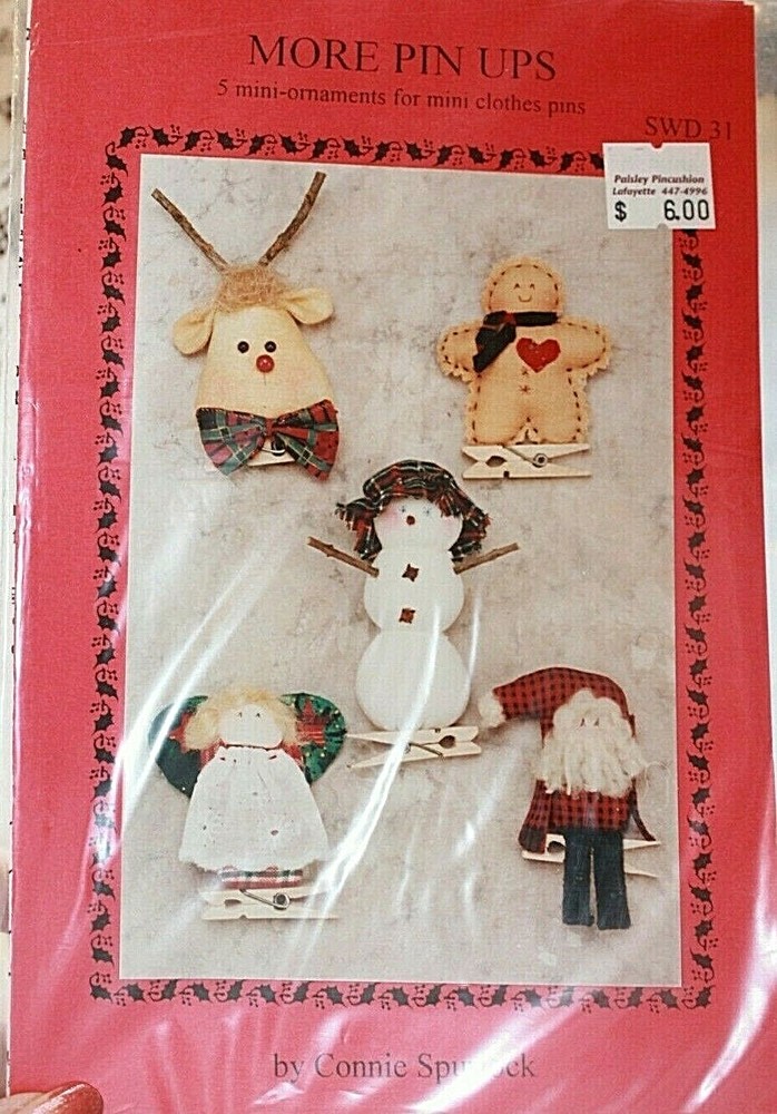 More Pin Ups 5 Mini Ornaments by Connie Spurlock Pattern