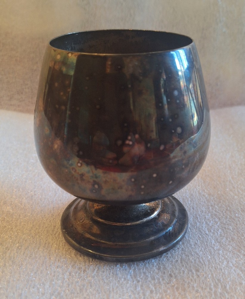Wm. Rogers & Son Silver Plate Brandy Snifter Cordial Footed Cup