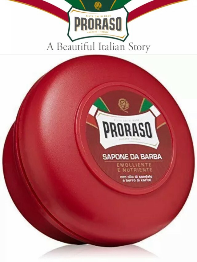 6 Pack Proraso Shaving Soap Bowls - Red