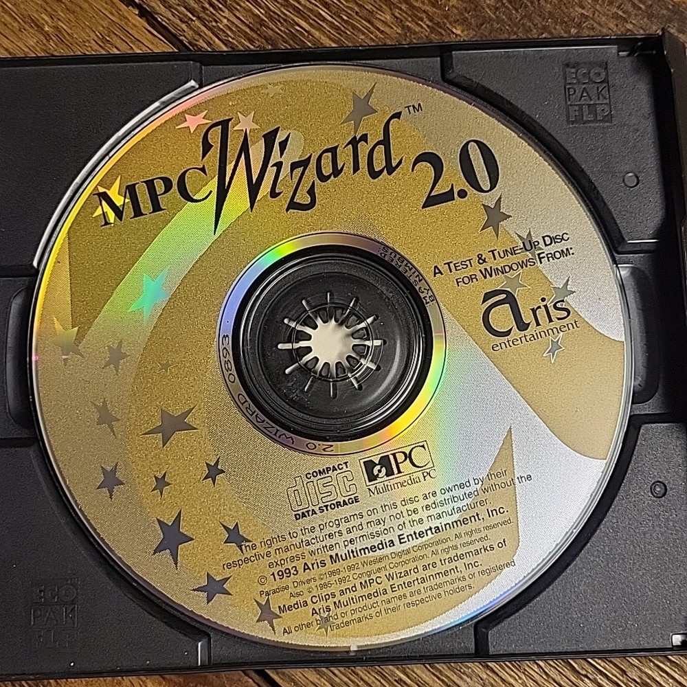 ARIS MPC Wizzard Test & Tune Up CD-ROM vintage PC software