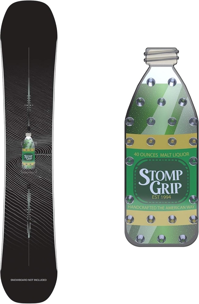 Snowboard Stomp Pad from 40 Oz Vice Collection Includes Premium 3D Design Decal
