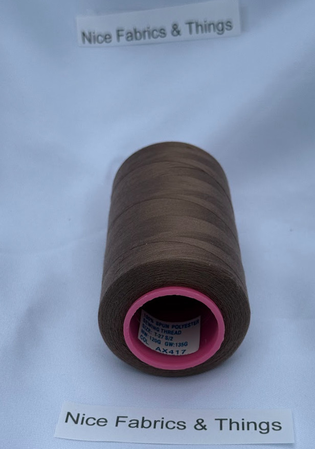 50 Spools -Brown AX 417 Multi Purpose Sewing Thread