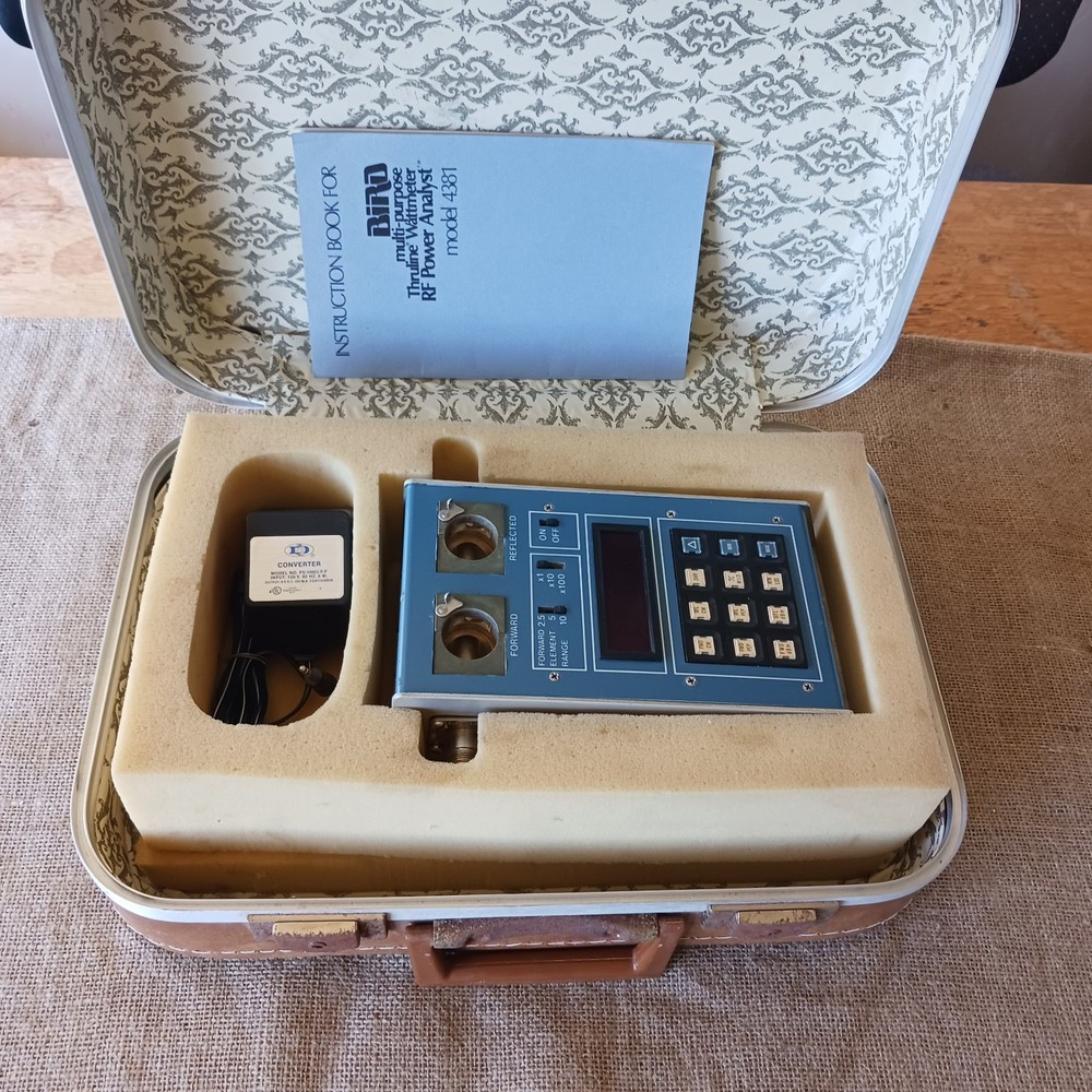 Bird Thruline Wattmeter "Power Analyst", model 4381, some testing - read update
