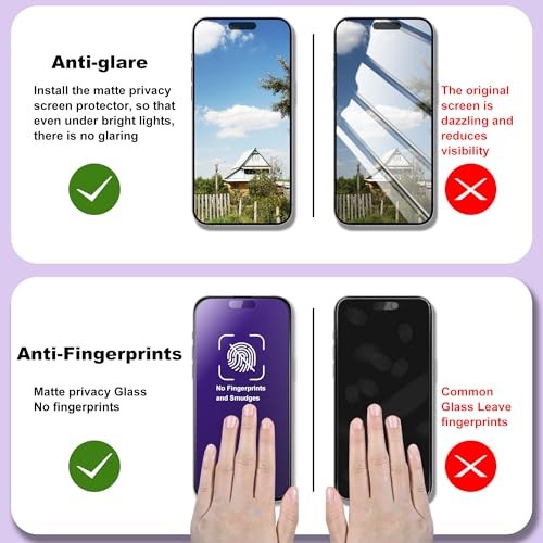 2-Pack Matte Screen Protector for iPhone 17 Pro Anti Blue Light Matte [2-Pack]