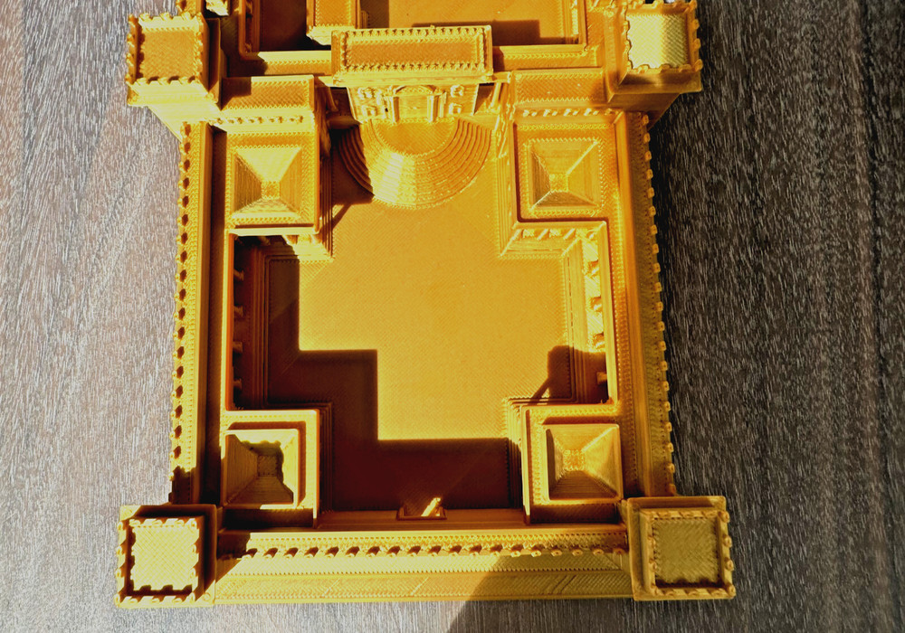3D Printed Bais Hamikdash display piece - Second Temple - Gold