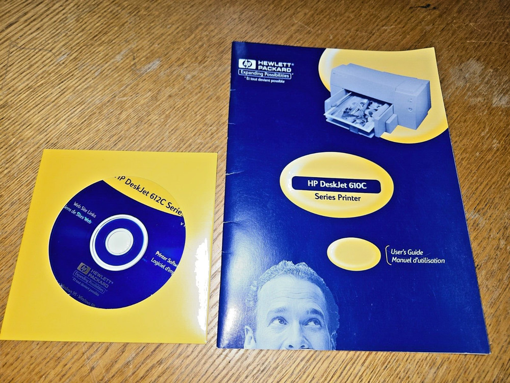 HP DeskJet 612C Series Install CD and User's Guide